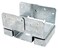 Simpson Strong-Tie ABA46Z ABA ZMAX Galvanized Adjustable Standoff Post Base for 4x6