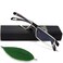 EYEURL Half Frame Reading Glasses for Men Women Blue Light Readers 2.00