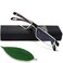 EYEURL Half Frame Reading Glasses for Men Women Blue Light Readers 2.00