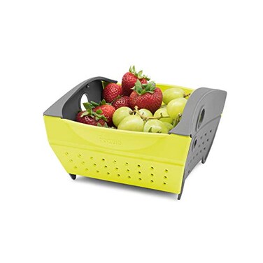 Fozzils Snap Fold Mini Colander 1 Qt, Green ,516119