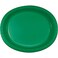 Creative Converting 8 Count Oval Paper Platters, Emerald Green