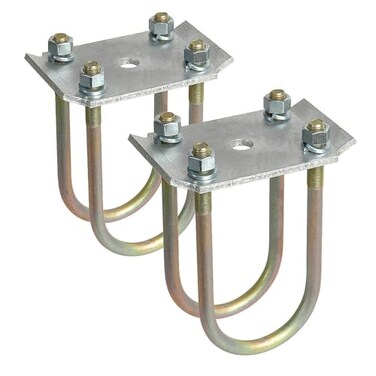 CE Smith, Axle Tie Plate Kit, 2 Plates, 4 U-Bolts, 8 NutsLock Washers