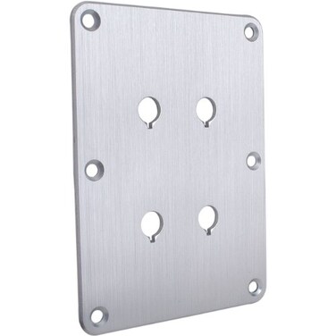 Dayton Audio DBPP-SI Double Binding Post Plate Silver Anodized