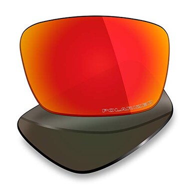 MryokPolarized Replacement Lenses for Oakley Fuel Cell OO9096 - Fire Red