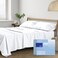 THREAD SPREAD Egyptian Cotton Sheets King Size - Luxury King Size Cotton Sheet Sets 400 Thread Count ,4 PC, White, 16 in Deep Pocket Soft, CoolingBreathable Sateen Weave Hotel Bed Set