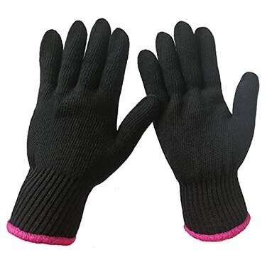 Lessmon Heat Resistant Gloves for Hair Styling, 2 Pack