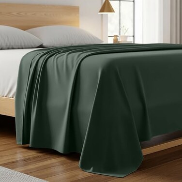 Mellanni Queen Size Flat Sheet - Iconic Collection Bedding