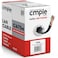 Cmple - Cat5e Plenum Cable 1000ft, CMP, Black, 350MHz Gigabit Ethernet Solid Network Internet Bulk UTP