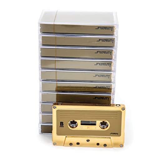 fydelity Fydelity 10-piece Blank Cassette Tape Storage Set 60 MIN