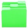 Universal One Bright Top Tab Classification Folder, Green/Light Green ,10502