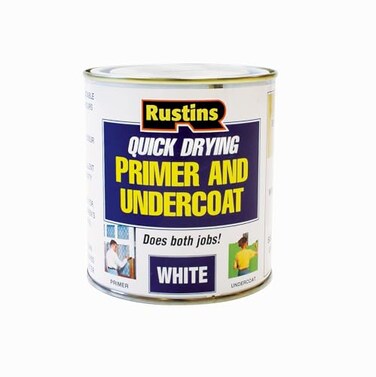 Rustins Quick Drying Primer And Undercoat White 500ml
