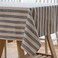 Aquazolax Boho Tablelcoth Rectangular Blue and White Striped Table Cloth 84 Inches Long for 6 Foot Rectangle Dining Kitchen Coffee Tables, 54 Wide, Blue