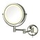 JERDON Lighted Wall-Mount Makeup Mirror - 8X Magnification - Chrome - HL75C