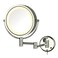 JERDON Lighted Wall-Mount Makeup Mirror - 8X Magnification - Chrome - HL75C