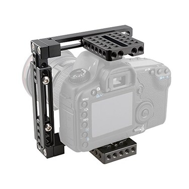 CAMVATE Adjustable Camera Cage Fit for Right Handle and Left Handle Camera