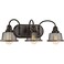 Progress Lighting Tilley Collection 3-Light Coastal Bath Vanity Light Antique Bronze