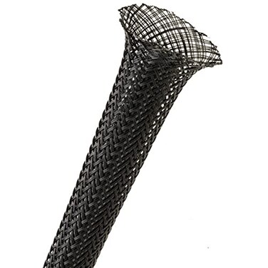 Techflex 1/8" Expandable Sleeving 25 ft. Black
