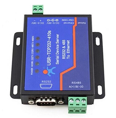 PUSR Usr-Tcp232-410S RS232 / RS485 Serial to Ethernet Adapter/IP Device Server Ethernet Converter Support DHCP/DNS ,1