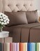 CGK Unlimited Twin 4 Piece Bed Sheet Set - Comfy, BreathableCooling Sheets - Brown