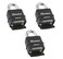 Master Lock MasterLock 1178D Combination Padlock, Die Cast Body, 3 Pack Black/Silver ,Keyed Different