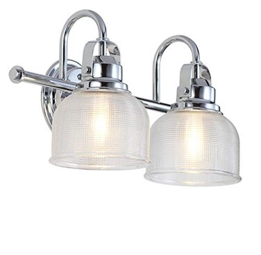 JONATHAN Y Virginia 2-Light Bath Vanity Light 17.25", Chrome