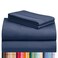 LuxClub Queen Size Sheet Set, CoolingSoft Deep Pocket Bed Sheets, 4PC