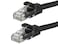 Monoprice Cat6 Ethernet Patch Cable - Snagless RJ45, 24AWG Stranded Pure Bare Copper Wire, 550Mhz, UTP, 25 Feet, Black - Flexboot Series