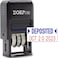ZIGEL D50 Date Stamp with DEPOSITED - Self Inking Date Stamp - Blue/Red