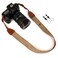 WANBY Camera Strap Canvas Brown Shoulder Strap with Quick Release Buckles