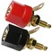 CESS Banana Binding Post Panel Mount Terminal, Red Black, 4 Pack