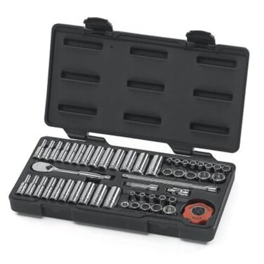 GEARWRENCH 51 Piece 1/4" Dr Std/Deep SAE/Metric Mechanics Tool Set80301