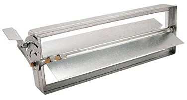 Dayton Rectangular Balancing Damper, 10x6, Manual Single Blade, Galvanized Steel, 2000 FPM, 1.0" WC, 180F Max. Temp.