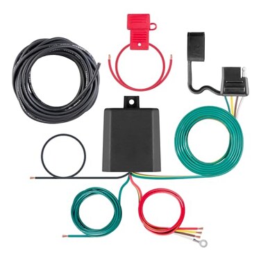 CURT 59496 Potted Powered 3-to-2 Wire Tailight Converter with Wiring Kit