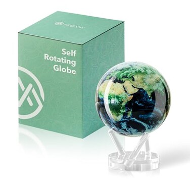 MOVA Self Rotating Globe, Earth with Clouds Signature ,6