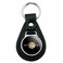 GRAPHICSMORE Black Leather Planet Saturn with Rings Solar System Keychain