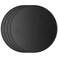 JIKIOU 4 Pack Computer Mouse Pad with Non-Slip Rubber Base Black