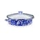 Golden Rabbit Enamelware Saute Pan, 5 quart, Cobalt Swirl