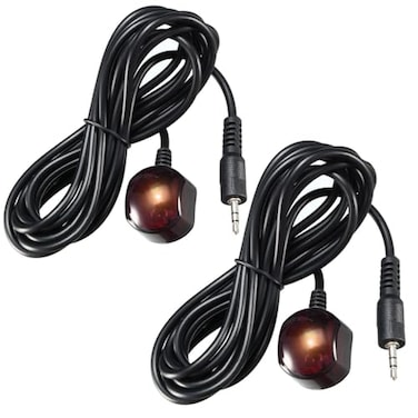 Herfair IR Receiver Infrared Remote Control Extender Cable with 3.5mm Plug Jack 2PC