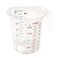 Winco 1 Pint Clear Plastic Measuring Cup