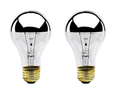 Bulbrite 60A19HM - 60W A19 Half Mirror ,12/120