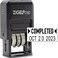 ZIGEL D50 Date Stamp with Completed - Self Inking Date Stamp - Black