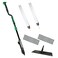 Unger Commercial Excella 18 " Floor Cleaning Kit - Floor Mop with Height Adjustable Pole and Liquid Dispensing, Includes 2 Microfiber Pads and 2 Refillable Bottles - EFKT1