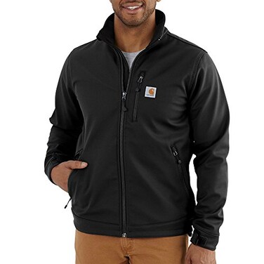 Carhartt Men's Crowley Softshell Jacket, Black, Medium