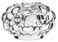 Orrefors Raspberry Crystal Votive, 2.1" X 3.6