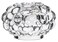 Orrefors Raspberry Crystal Votive, 2.1" X 3.6