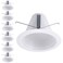 TORCHSTAR 6-Pack 6" Recessed Can Light Trim Self-Flanged, White