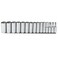 STANLEY Proto Socket Set, SAE, 1/2 in. Dr, 15 pc ,J54107