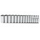 STANLEY Proto Socket Set, SAE, 1/2 in. Dr, 15 pc ,J54107