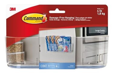 Command Large Caddy, Organize Damage-Free, 1 caddy, 4 strips ,HOM-15