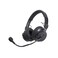 Audio-Technica BPHS2-UT Broadcast Stereo Headset with Hypercardioid Dynamic Boom Microphone, Unterminated, Black